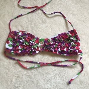 Cute ruffled bikini top